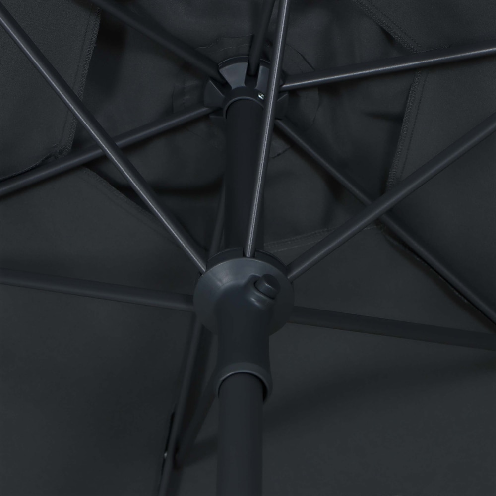 Umbrela terasa Kasane, poliester, 200 x 219 cm, gri inchis