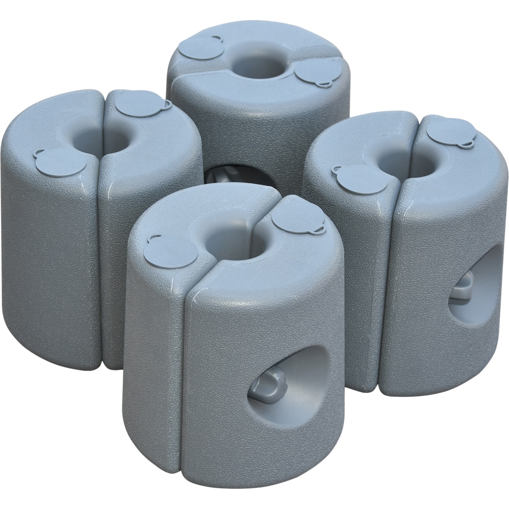 Accesorii pavilion GOODHOME, 4buc, plastic, gri