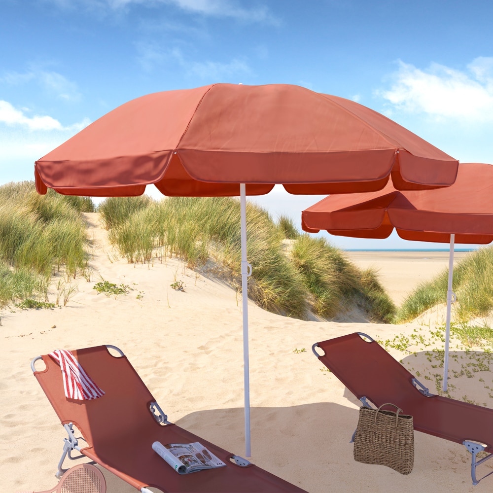 Umbrela terasa Curacao, poliester, 178 x 186 cm, portocaliu