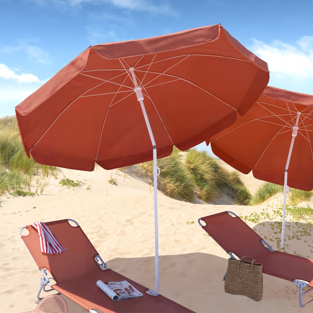 Umbrela terasa Curacao, poliester, 178 x 186 cm, portocaliu