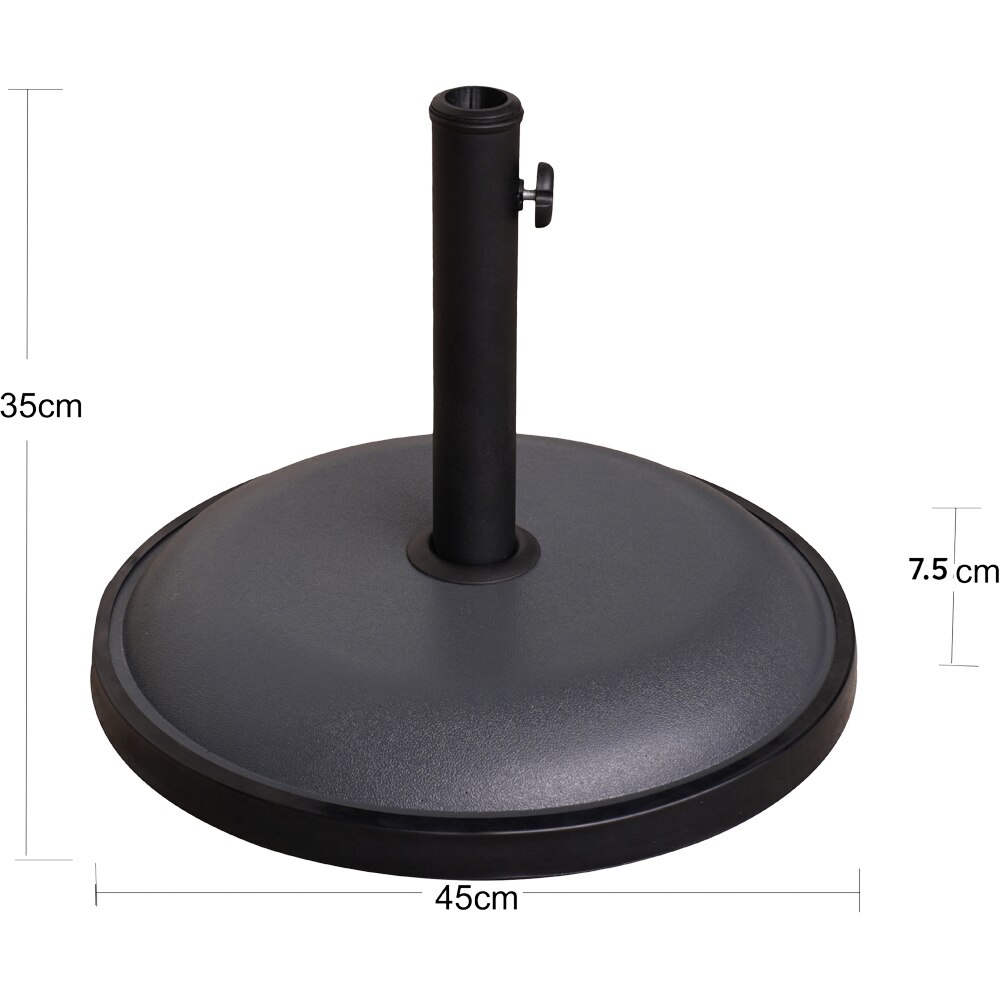 Suport umbrela Brescia, 35.7 x 45 cm, negru