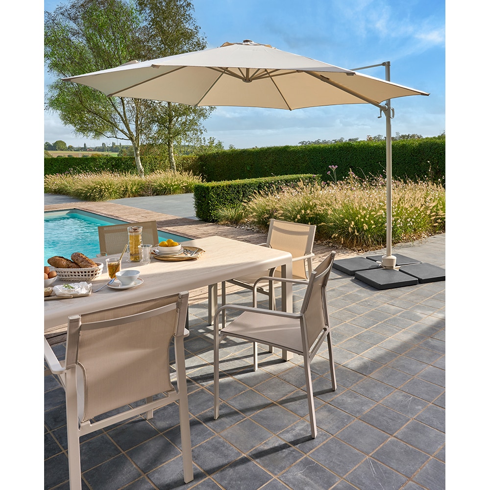 Umbrela de exterior GOODHOME Brindisi, 3.5m, bej