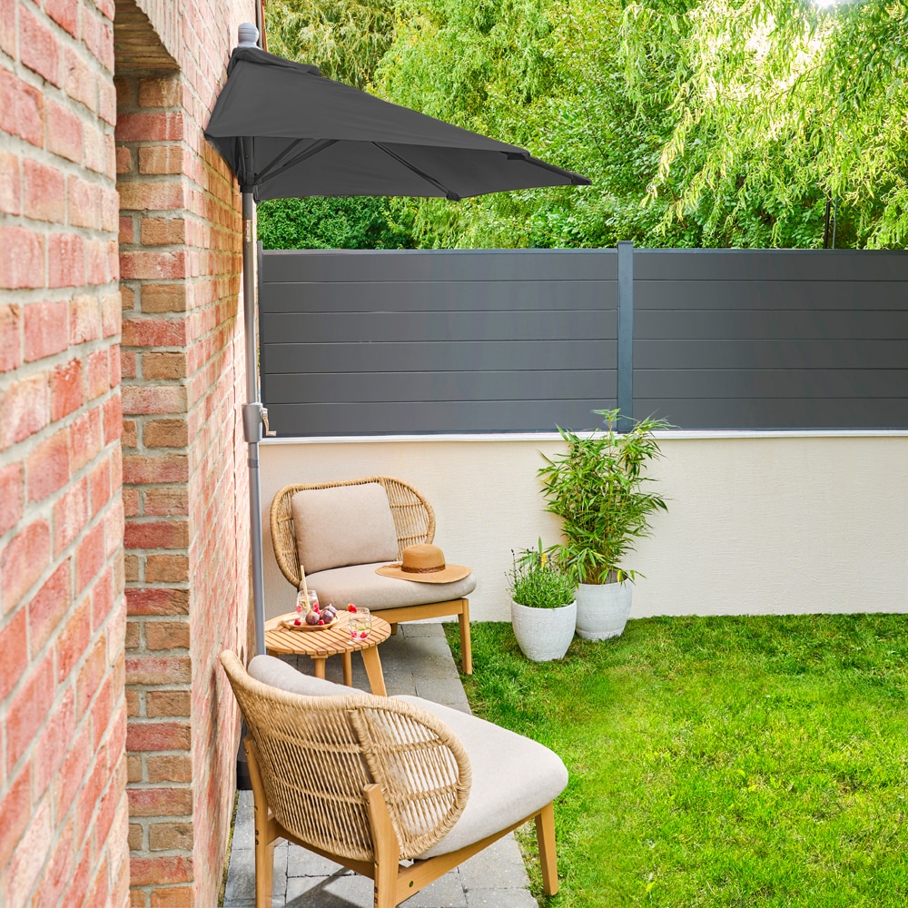 Umbrela de exterior GOODHOME Kasane, negru