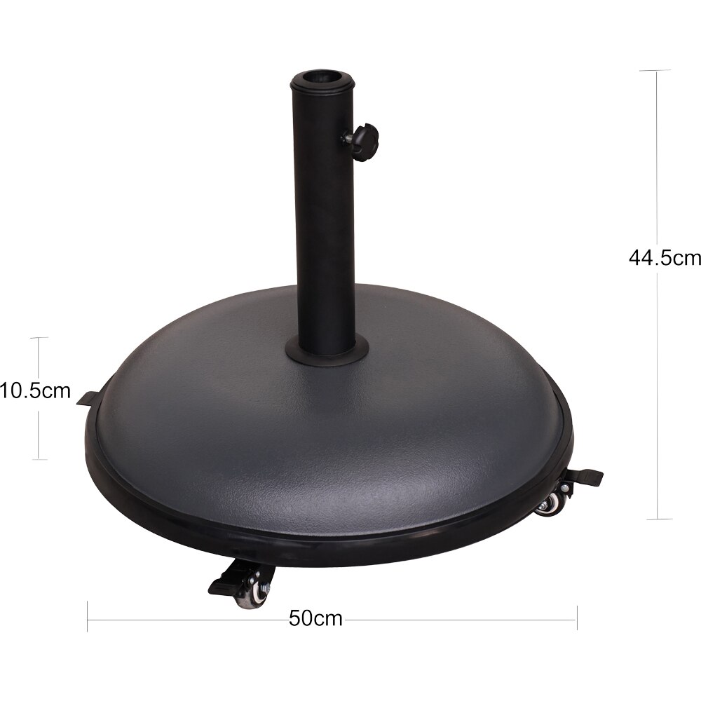 Suport umbrela Brescia, 44.5 x 50 cm, negru