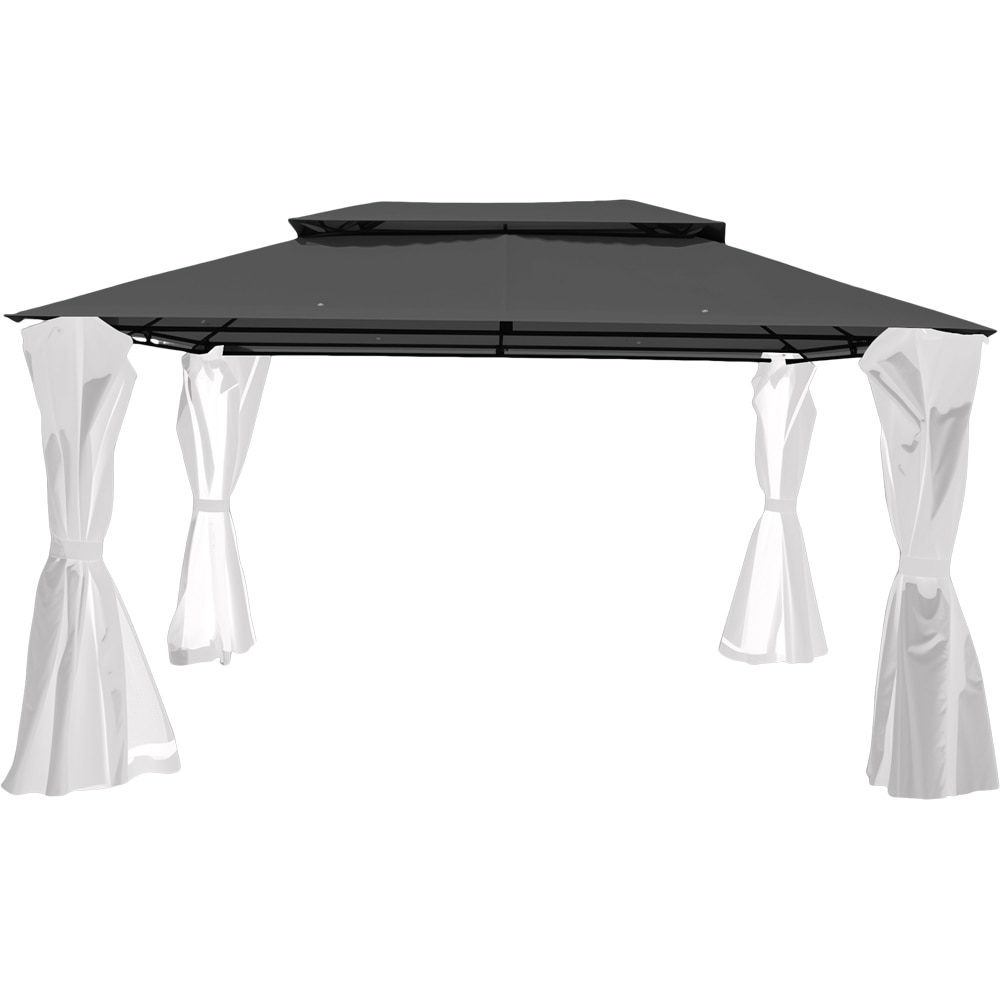 Acoperis pavilion Thar, poliester, 395 x 300 cm, gri