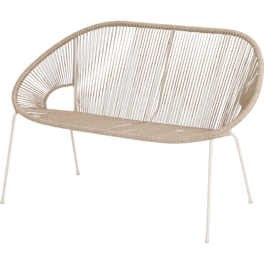 Banca GOODHOME Hosti, 2 locuri, bej