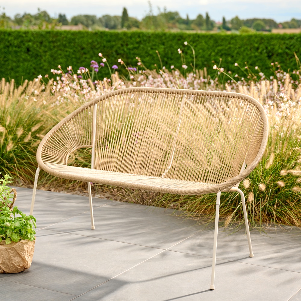 Banca GOODHOME Hosti, 2 locuri, bej