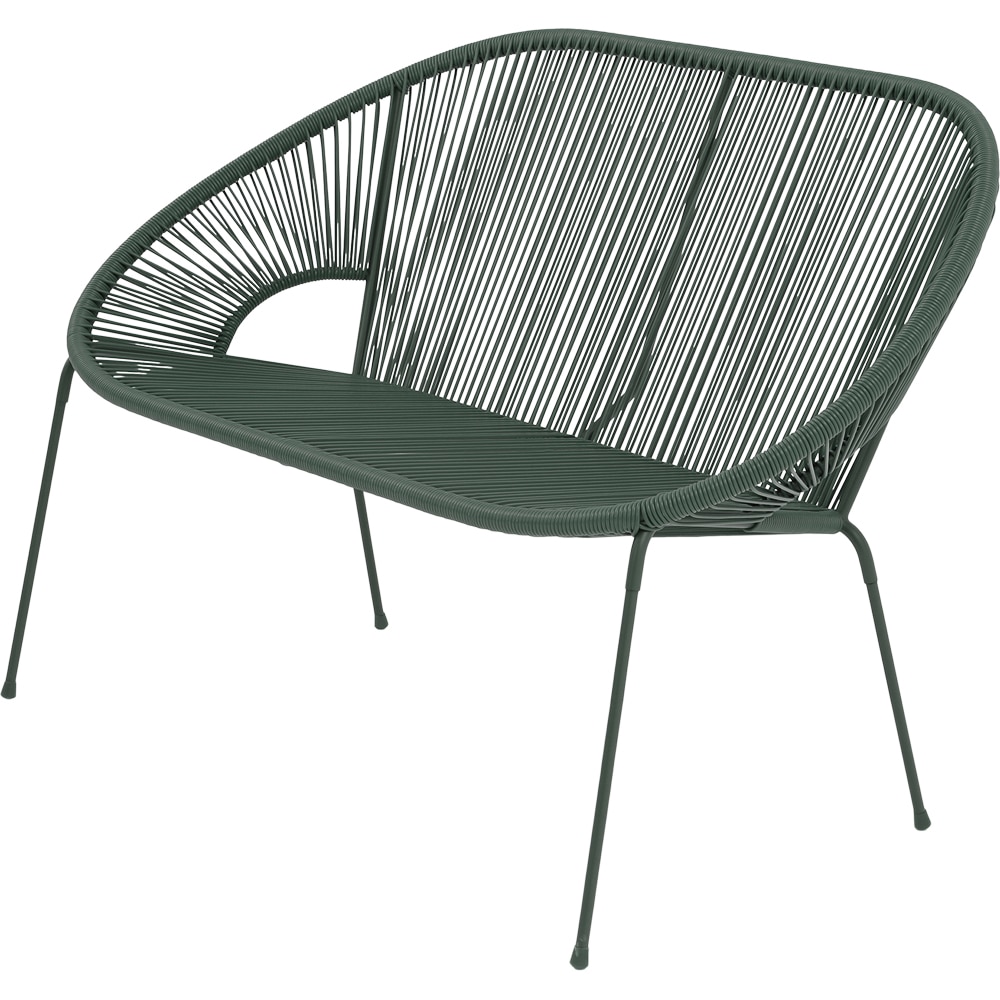 Banca GOODHOME Hosti, 2 persoane, verde