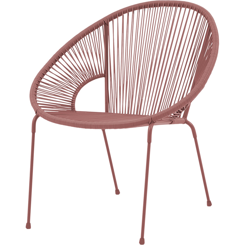 Scaun terasa Hosti, otel, 74 x 69.5 x 82 cm, roz