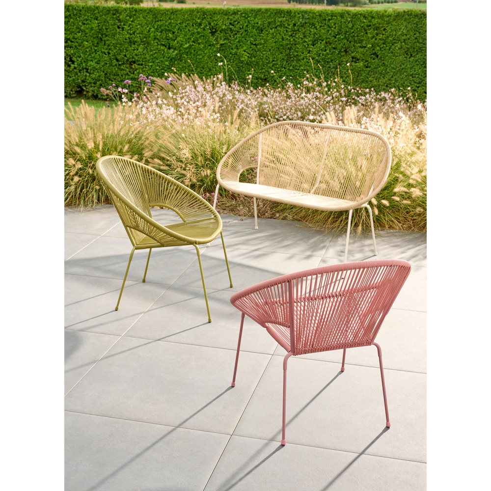 Scaun terasa Hosti, otel, 74 x 69.5 x 82 cm, roz