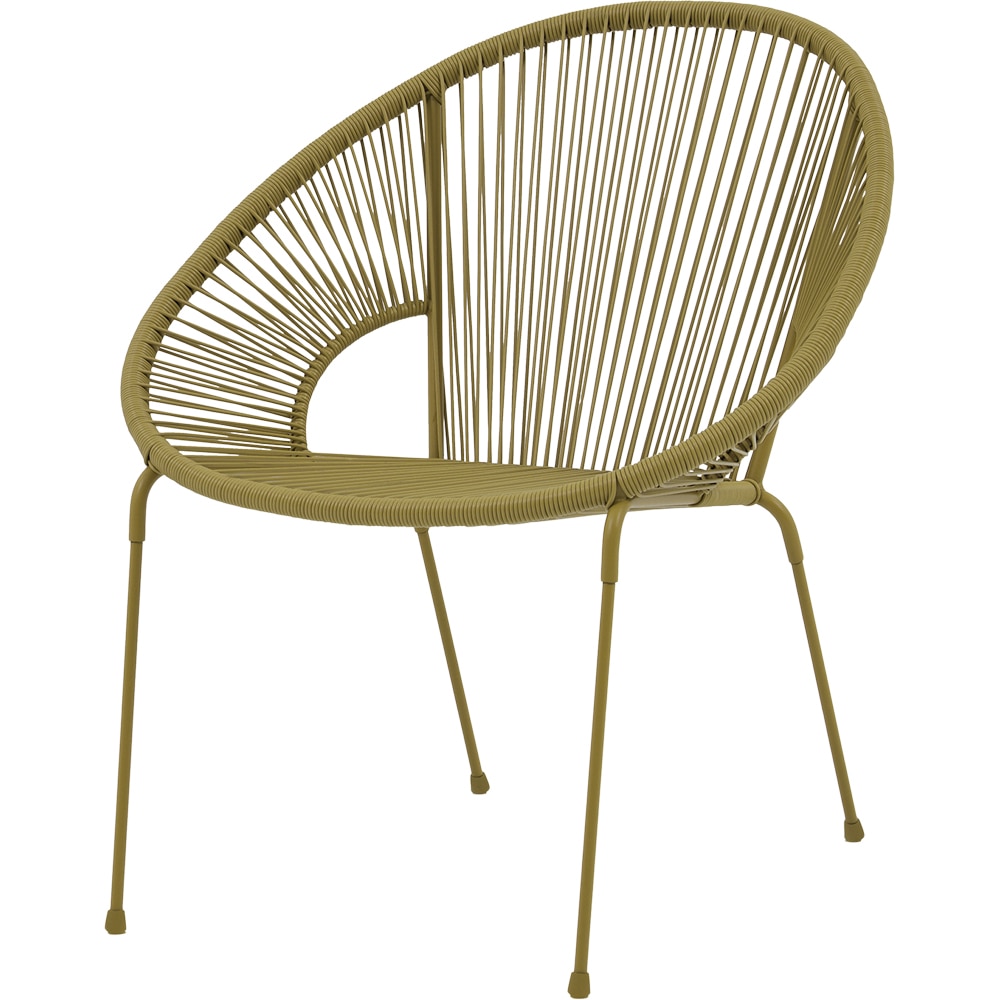 Scaun terasa GOODHOME Hosti, otel, 70.5 x 70 x 82 cm, verde