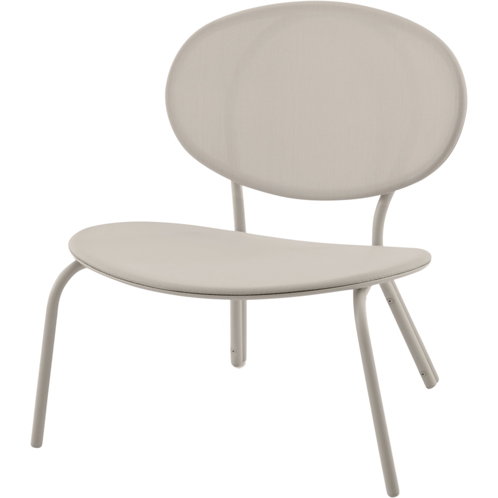 Scaun terasa Matola, otel, 69.5 x 77 x 77 cm, argintiu