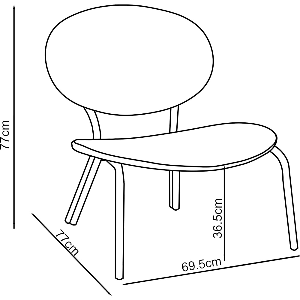 Scaun terasa Matola, otel, 69.5 x 77 x 77 cm, argintiu