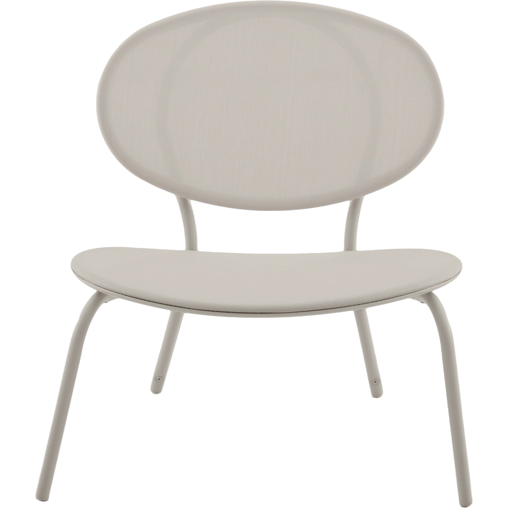 Scaun terasa Matola, otel, 69.5 x 77 x 77 cm, argintiu