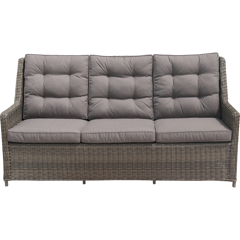 Set mobilier gradina GOODHOME Emali, 7 piese, gri