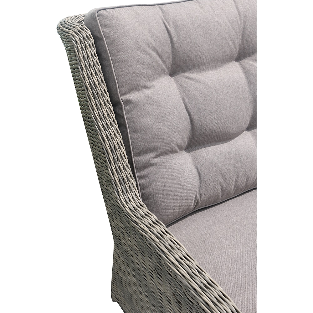 Set mobilier gradina GOODHOME Emali, 7 piese, gri