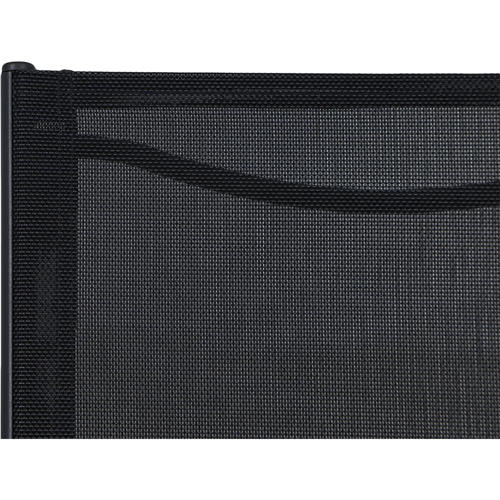 Scaun terasa Aconite, aluminiu, 56 x 58.8 x 87 cm, negru