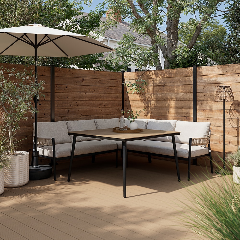 Set mobilier gradina GOODHOME Siliana, 2 piese, bej