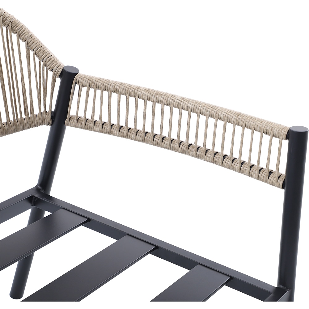 Set mobilier gradina GOODHOME Siliana, 2 piese, bej