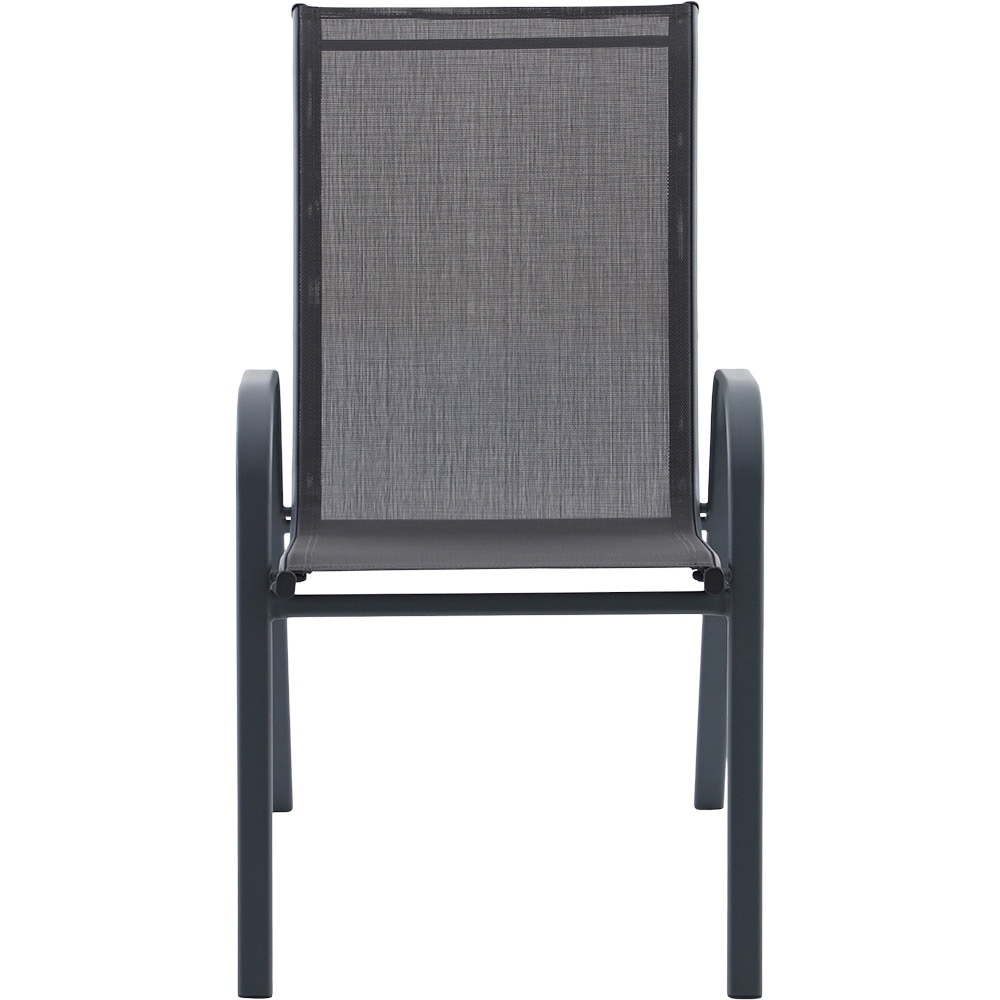 Scaun terasa GOODHOME Brava, 54 x 71.5 x 92.5 cm, sarcina maxima 100 kg, otel si PVC, negru