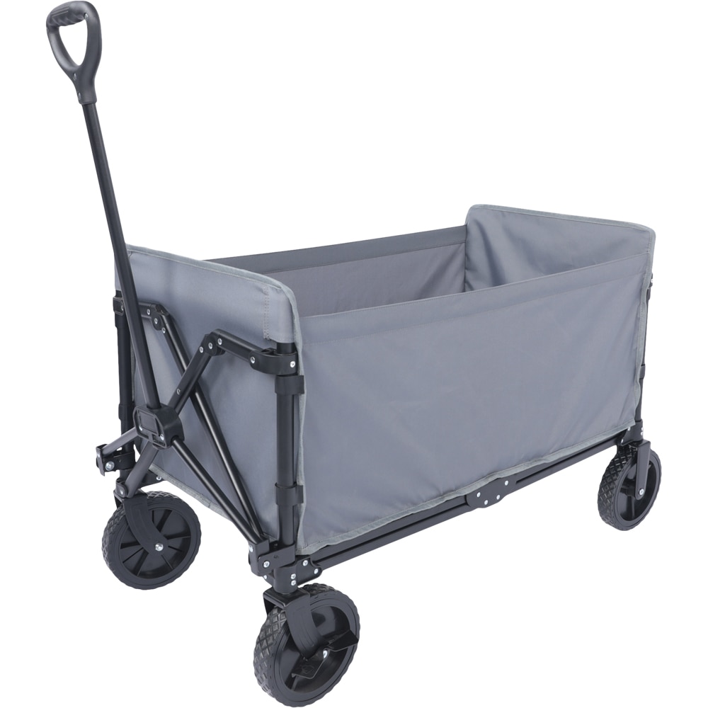 Carucior gradina Vatani, poliester, 50 x 100 x 96 cm, gri