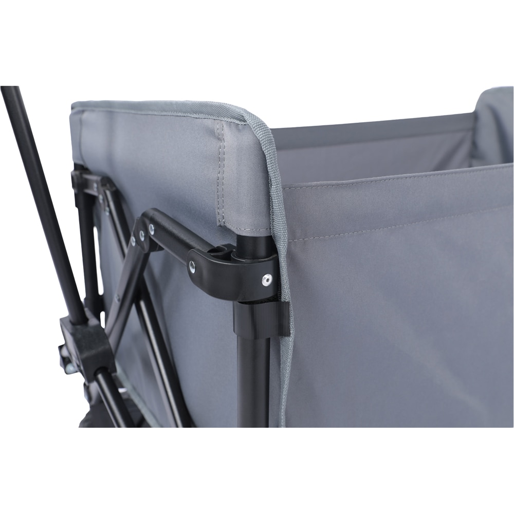 Carucior gradina Vatani, poliester, 50 x 100 x 96 cm, gri