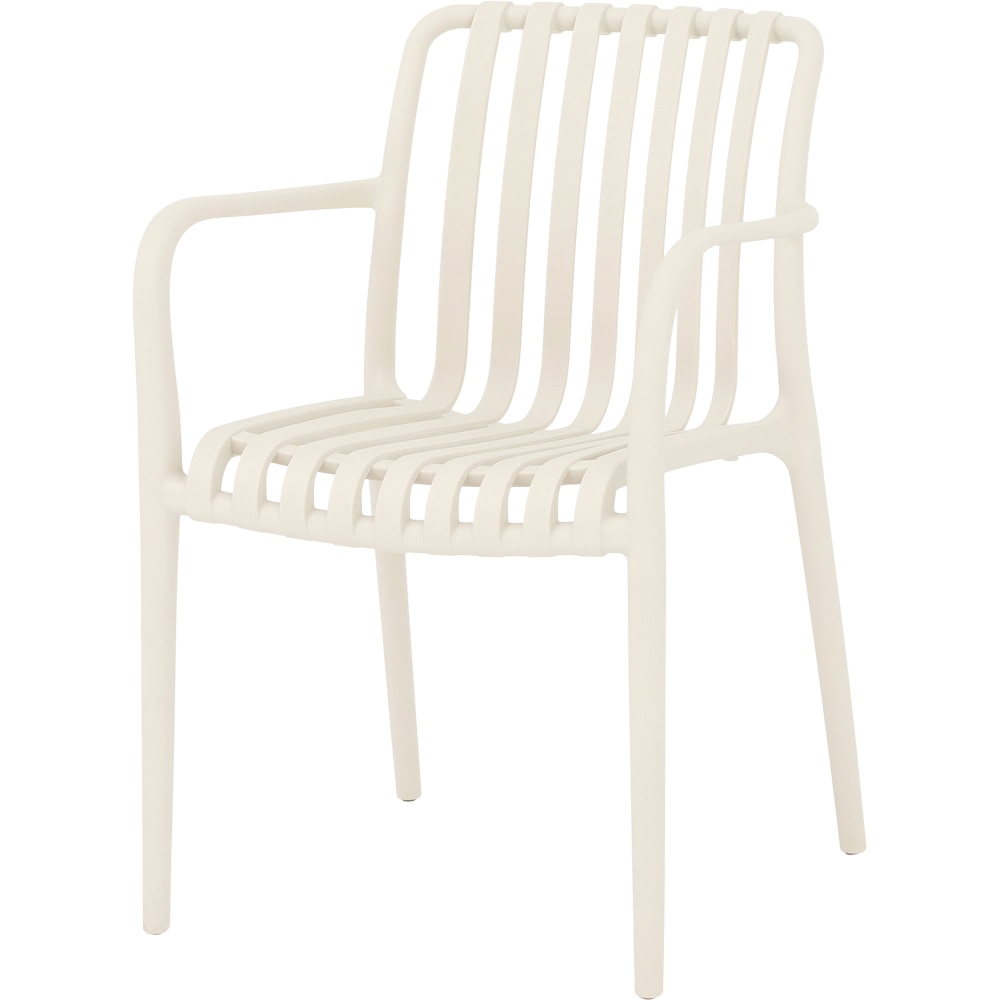 Scaun terasa Timbo, plastic, 55 x 58 x 81 cm, alb