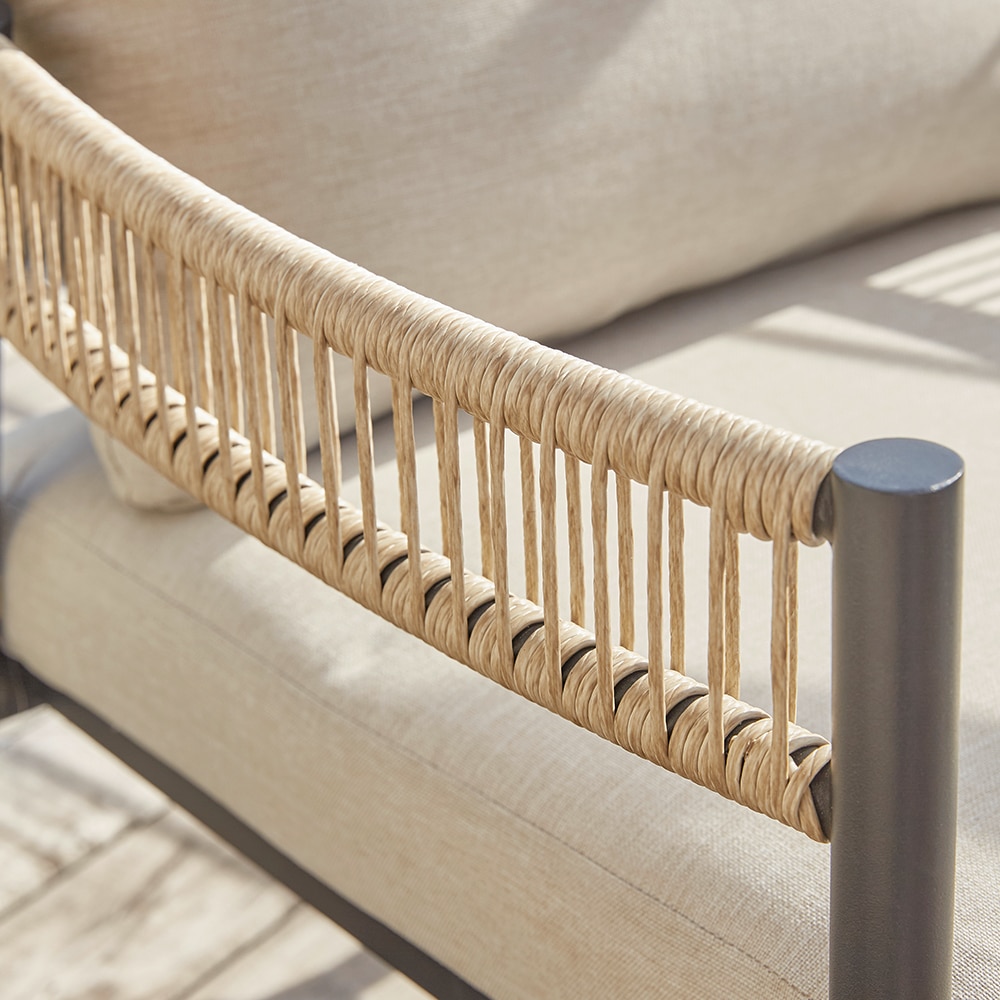 Set mobilier gradina GOODHOME Siliana, 2 piese, bej