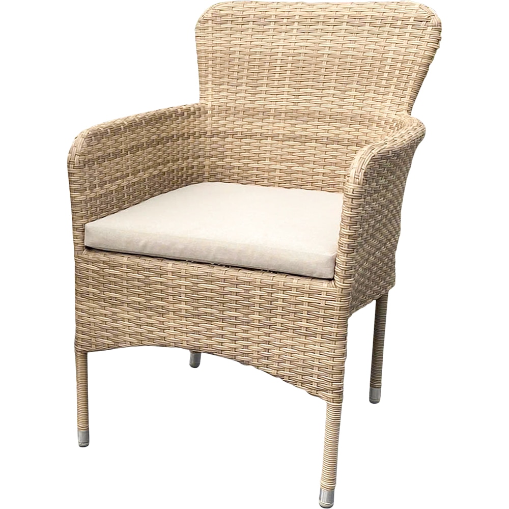 Set mobilier gradina GOODHOME Elos 2, 3 piese, crem