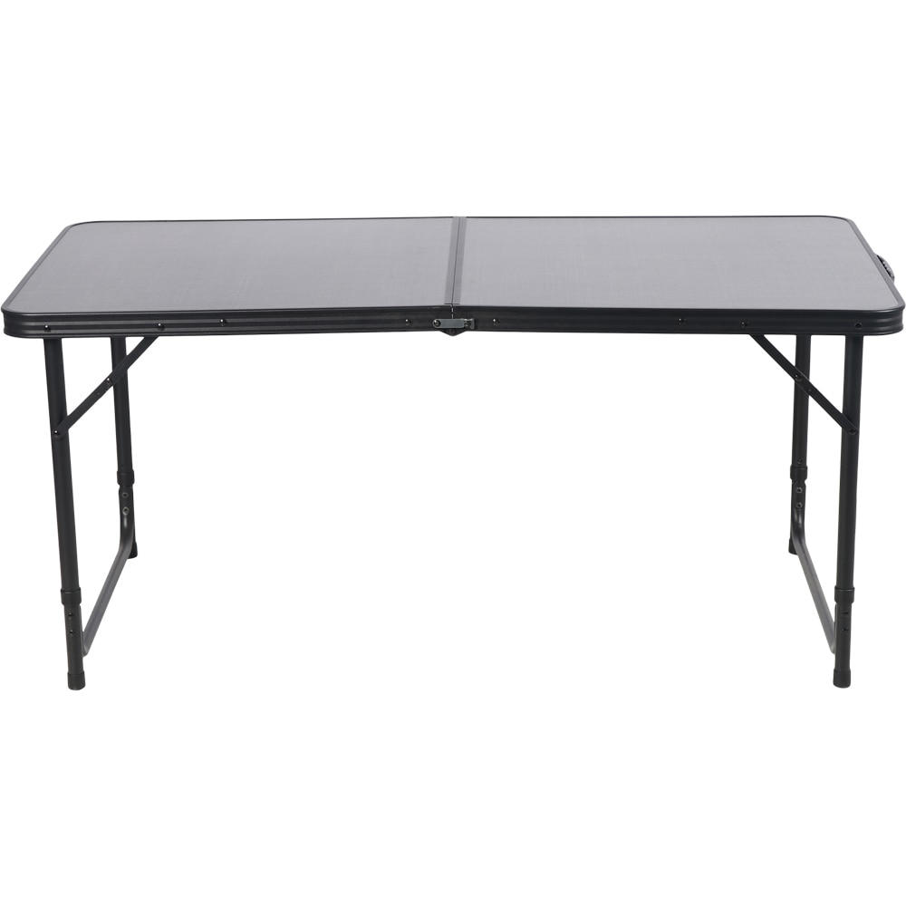 Masa camping Vatani, aluminiu, 120 x 60 x 54 cm, gri