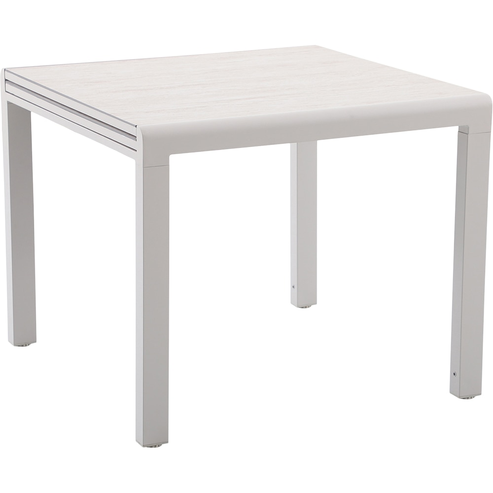 Masa GOODHOME Mallia, 6 locuri, 180 x 90 x 75cm, alb