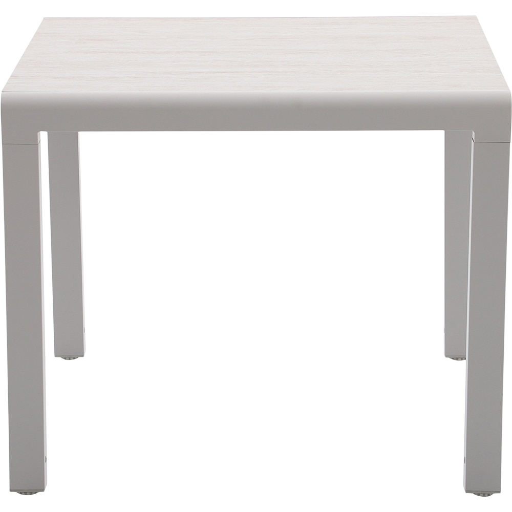 Masa GOODHOME Mallia, 6 locuri, 180 x 90 x 75cm, alb