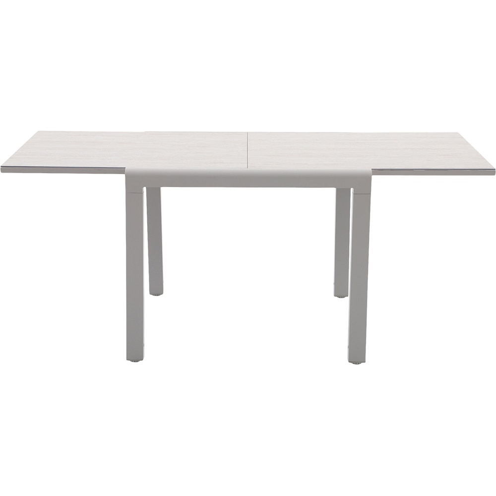 Masa GOODHOME Mallia, 6 locuri, 180 x 90 x 75cm, alb