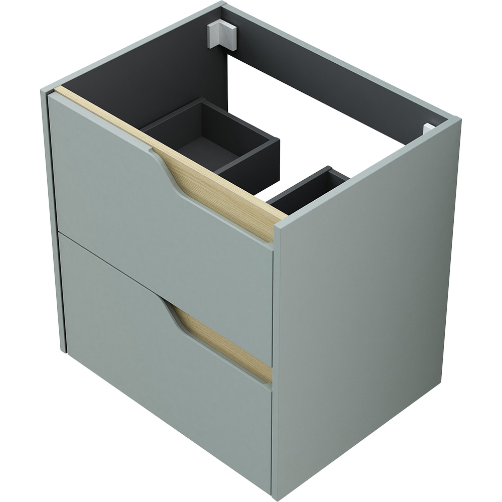 Baza pentru lavoar, 60 x 59 x 45 cm, PAL si MDF, verde