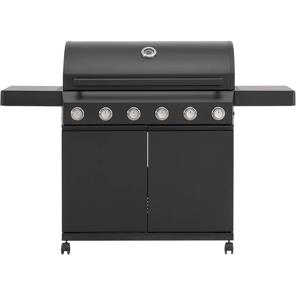 Gratar pe gaz GOODHOME Praden, 6 arzatoare, 4 role, negru