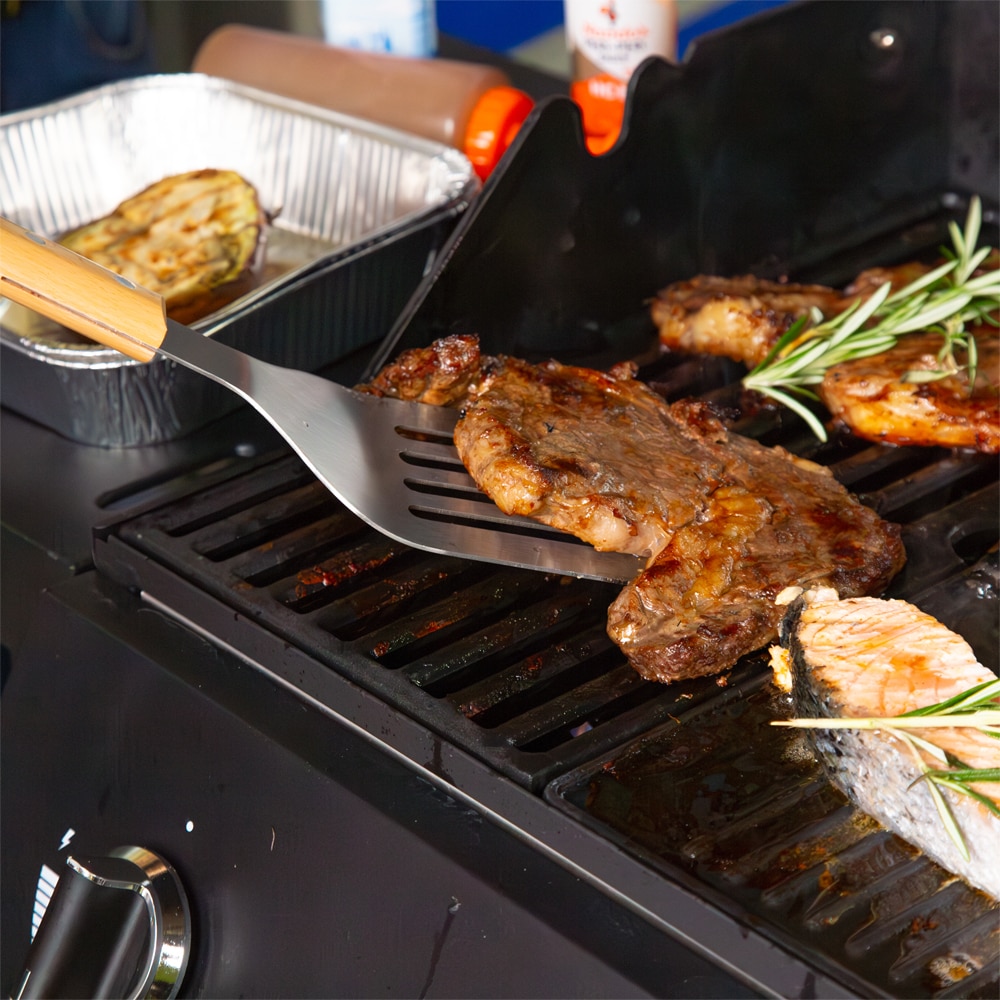 Spatula gratar GOODHOME, lemn, 10 x 40.4 cm, maro