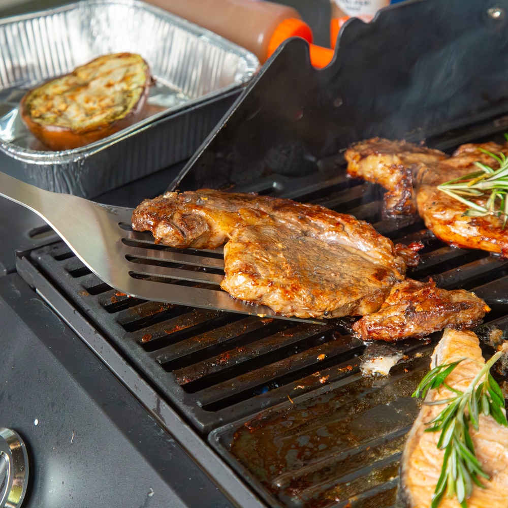 Spatula gratar GOODHOME, lemn, 10 x 40.4 cm, maro