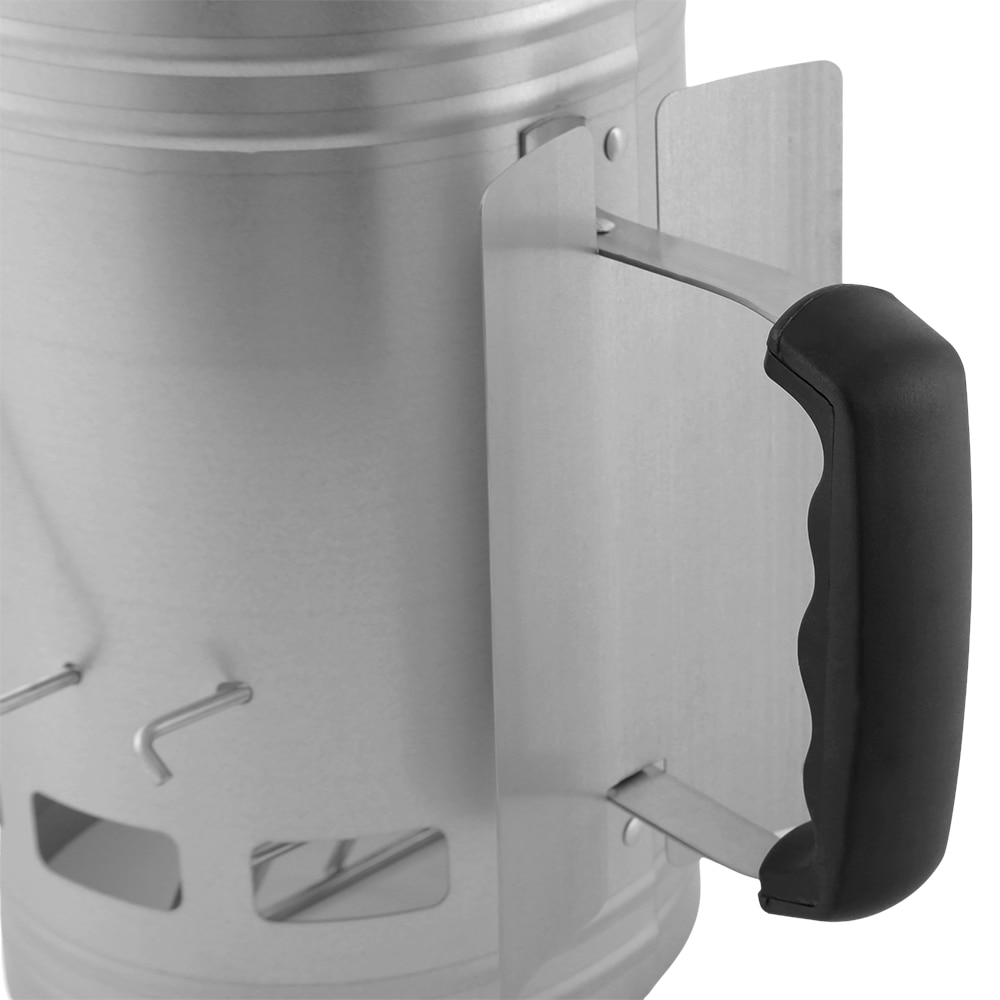 Aprinzator carbuni GOODHOME, 17 x 27.5 cm, argintiu