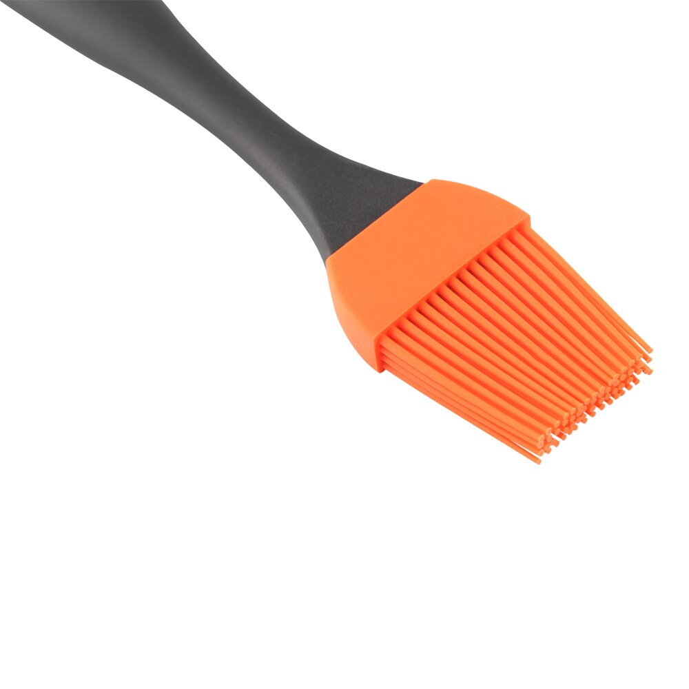 Set oala pentru sosuri si pensula GOODHOME, otel inoxidabil, 12.5 x 25.8 cm, argintiu