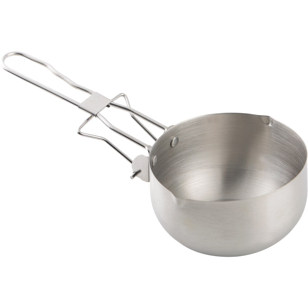 Set oala pentru sosuri si pensula GOODHOME, otel inoxidabil, 12.5 x 25.8 cm, argintiu