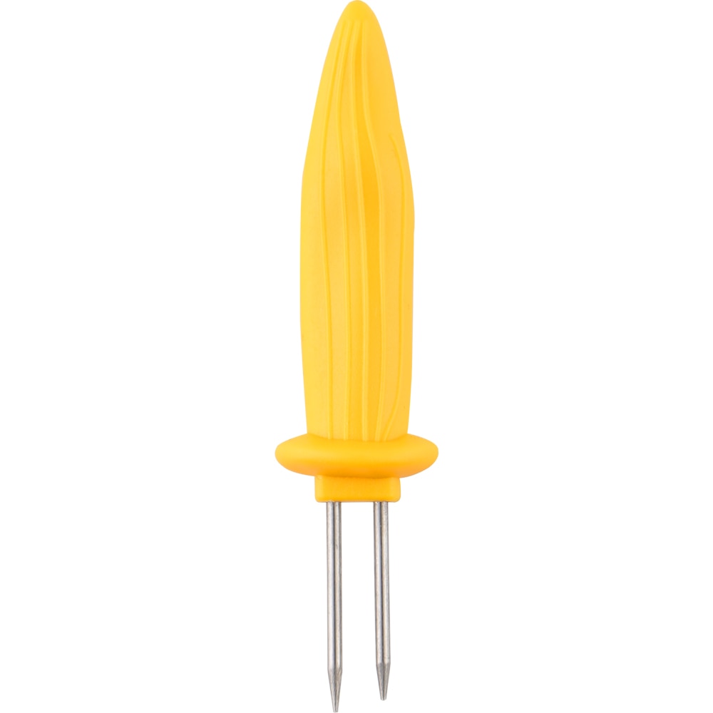 Set 8 frigarui porumb, otel inoxidabil, 8.4 cm, galben