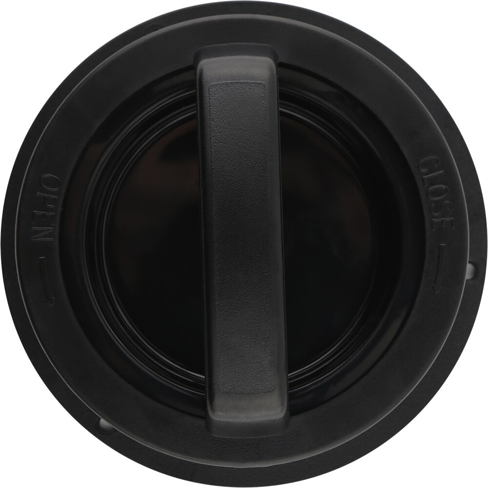 Presa burger, plastic, 12.5 cm, negru