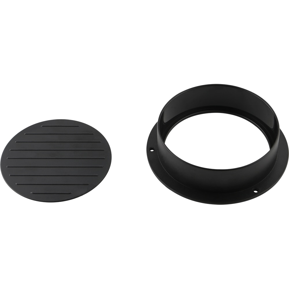 Presa burger, plastic, 12.5 cm, negru