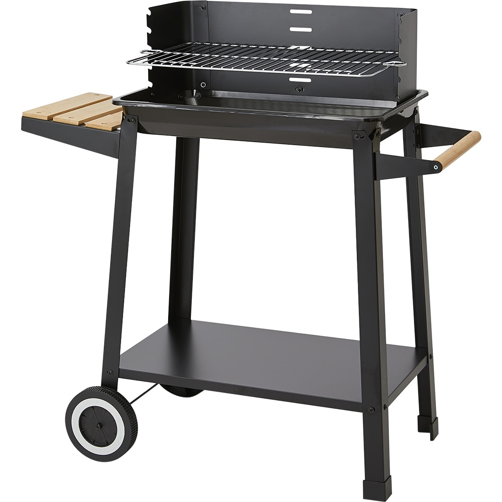 Gratar pe carbuni ORFORD, 84 x 40.5 x 85.5 cm, otel, negru