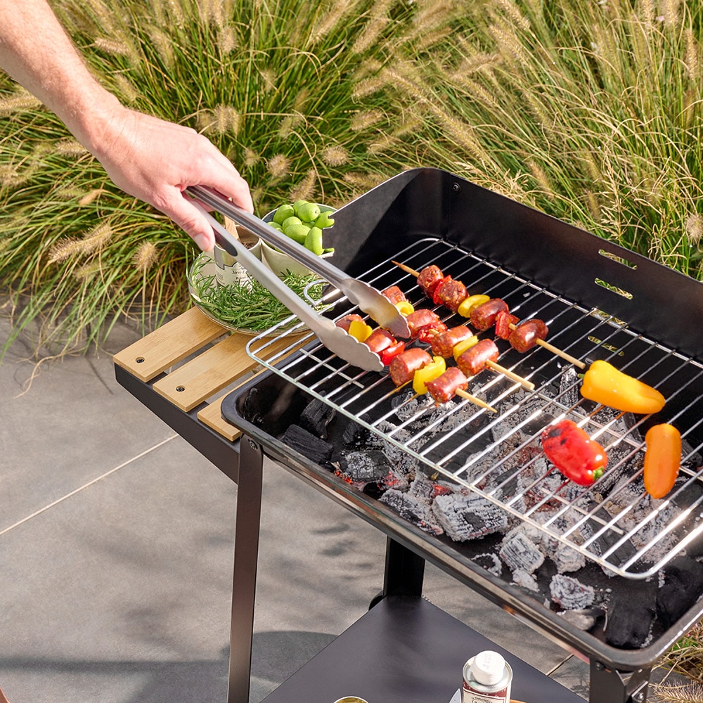 Gratar pe carbuni ORFORD, 84 x 40.5 x 85.5 cm, otel, negru