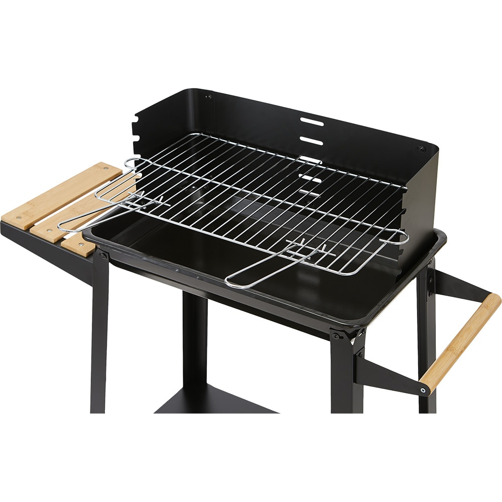 Gratar pe carbuni ORFORD, 84 x 40.5 x 85.5 cm, otel, negru