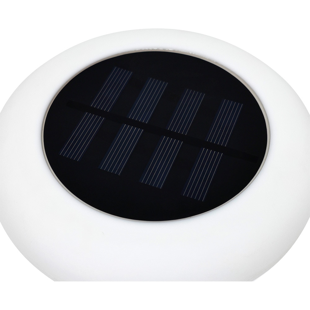 Lampa solara LED RGB, plastic, negru