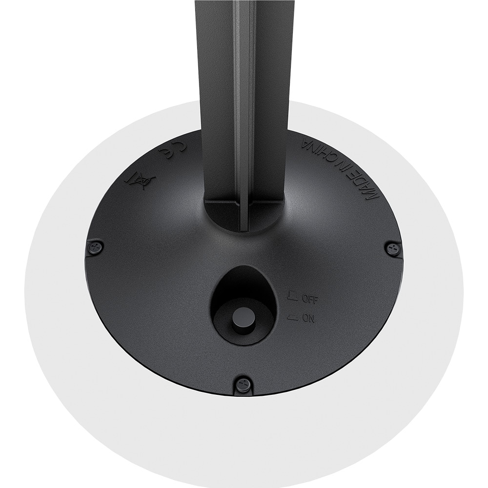 Lampa solara LED RGB, plastic, negru