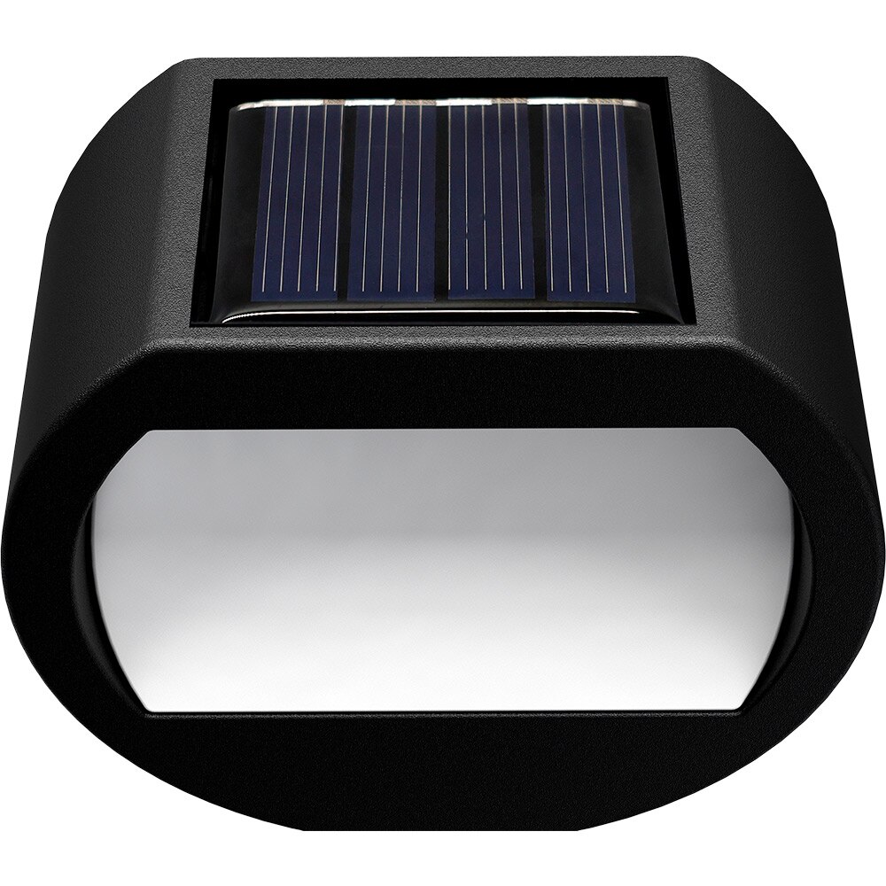 Aplica solara, 0.021 W, IP44, 3000K, plastic, negru