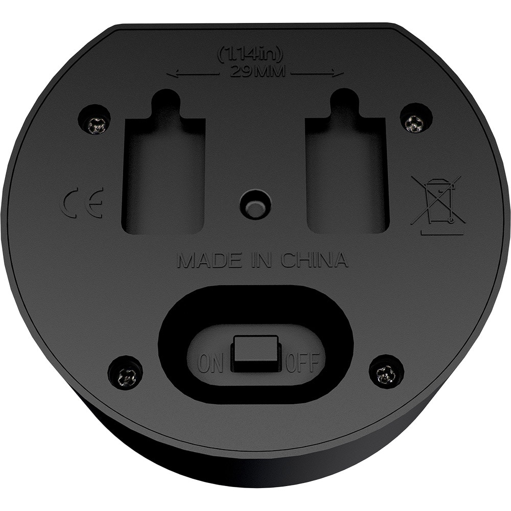 Aplica solara, 0.021 W, IP44, 3000K, plastic, negru